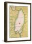 Map of Lake Ontario-null-Framed Giclee Print