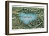 Map of Lake Tahoe Highways-null-Framed Art Print