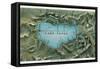 Map of Lake Tahoe Highways-null-Framed Stretched Canvas