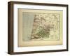 Map of Landes France-null-Framed Giclee Print