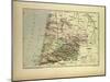 Map of Landes France-null-Mounted Giclee Print