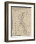 Map of Laos and the Mekong River Showing the Route of the Voyage of Henri Mouhot, Illustration…-French School-Framed Premium Giclee Print