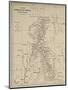 Map of Laos and the Mekong River Showing the Route of the Voyage of Henri Mouhot, Illustration…-French School-Mounted Premium Giclee Print