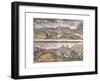 Map of Lebrija and Setenil from Civitates Orbis Terrarum-null-Framed Giclee Print