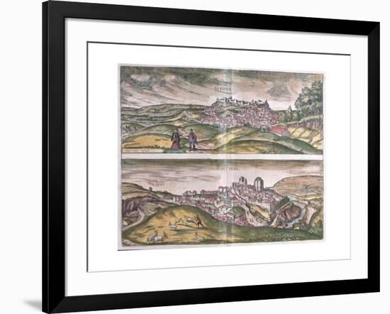 Map of Lebrija and Setenil from Civitates Orbis Terrarum-null-Framed Giclee Print