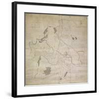 Map of Leeds, Surveyed by John Tuke, 1781-null-Framed Giclee Print