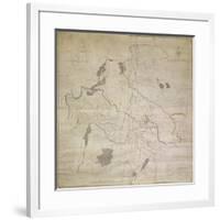 Map of Leeds, Surveyed by John Tuke, 1781-null-Framed Giclee Print