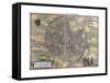 Map of Leuven from Civitates Orbis Terrarum-null-Framed Stretched Canvas