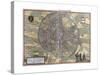 Map of Leuven from Civitates Orbis Terrarum-null-Stretched Canvas