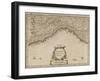 Map of Liguria Region, from Nova Et Accurata Italiae Hodiernae Descriptio by Jodocus Hondius, 1627-null-Framed Giclee Print