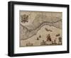 Map of Liguria Region-Giovanni Antonio Magini-Framed Giclee Print