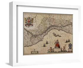 Map of Liguria Region-Giovanni Antonio Magini-Framed Giclee Print