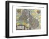 Map of Lille from Civitates Orbis Terrarum-null-Framed Giclee Print