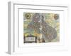Map of Lille from Civitates Orbis Terrarum-null-Framed Giclee Print