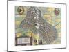 Map of Lille from Civitates Orbis Terrarum-null-Mounted Giclee Print