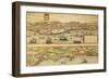 Map of Lisbon and Cascais from Civitates Orbis Terrarum-null-Framed Giclee Print