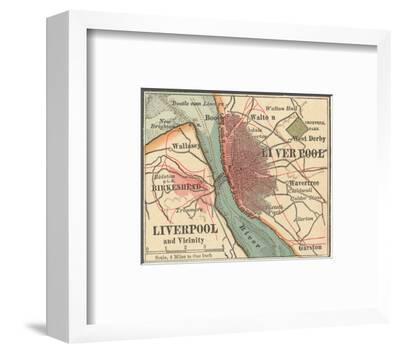 'Map of Liverpool (C. 1900), Maps' Giclee Print - Encyclopaedia