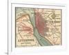 Map of Liverpool (C. 1900), Maps-Encyclopaedia Britannica-Framed Art Print