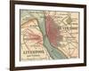 Map of Liverpool (C. 1900), Maps-Encyclopaedia Britannica-Framed Art Print