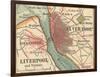 Map of Liverpool (C. 1900), Maps-Encyclopaedia Britannica-Framed Art Print