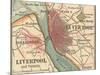Map of Liverpool (C. 1900), Maps-Encyclopaedia Britannica-Mounted Art Print