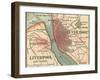 Map of Liverpool (C. 1900), Maps-Encyclopaedia Britannica-Framed Art Print