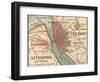 Map of Liverpool (C. 1900), Maps-Encyclopaedia Britannica-Framed Art Print