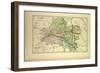 Map of Loiret France-null-Framed Giclee Print