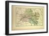 Map of Loiret France-null-Framed Giclee Print