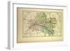 Map of Loiret France-null-Framed Giclee Print