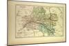 Map of Loiret France-null-Mounted Giclee Print