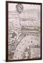 Map of London, 1560-George Vertue-Framed Giclee Print