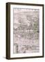 Map of London, 1560-George Vertue-Framed Giclee Print