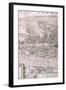 Map of London, 1560-George Vertue-Framed Giclee Print