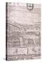 Map of London, 1560-George Vertue-Stretched Canvas