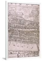 Map of London, 1560-George Vertue-Framed Giclee Print