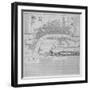 Map of London, 1666-Frederik de Wit-Framed Premium Giclee Print