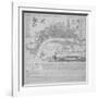 Map of London, 1666-Frederik de Wit-Framed Giclee Print