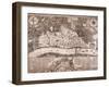 Map of London, 1666-null-Framed Giclee Print