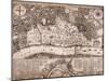 Map of London, 1666-null-Mounted Giclee Print