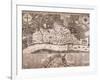 Map of London, 1666-null-Framed Giclee Print