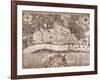 Map of London, 1666-null-Framed Giclee Print