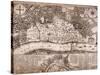 Map of London, 1666-null-Stretched Canvas