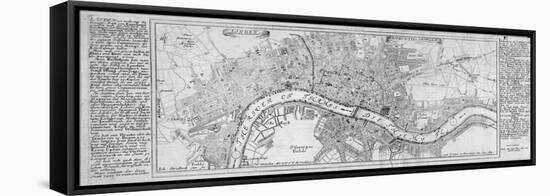 Map of London, 1700-Augustae Vindelicorum-Framed Stretched Canvas