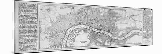 Map of London, 1700-Augustae Vindelicorum-Mounted Giclee Print