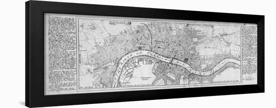 Map of London, 1700-Augustae Vindelicorum-Framed Giclee Print