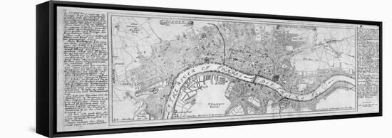 Map of London, 1700-Augustae Vindelicorum-Framed Stretched Canvas