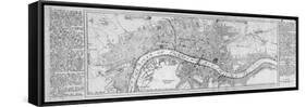 Map of London, 1700-Augustae Vindelicorum-Framed Stretched Canvas