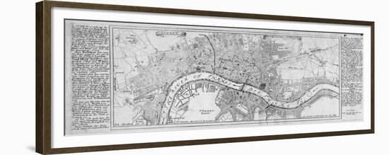 Map of London, 1700-Augustae Vindelicorum-Framed Premium Giclee Print