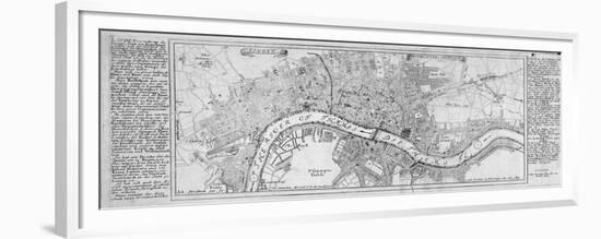 Map of London, 1700-Augustae Vindelicorum-Framed Premium Giclee Print